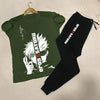 2 Pcs Men's Gojo Saturo Printed Track Suit