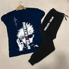 2 Pcs Men's Gojo Saturo Printed Track Suit