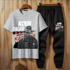 2 Pcs Men's Talha Anjum Printed Track Suit