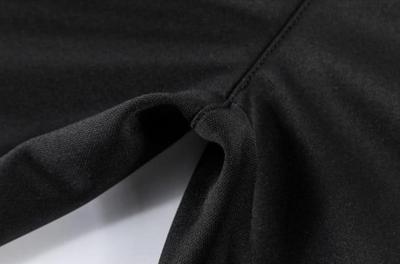 Men's Cotton Jersey Track Suit - 2 Pcs in Classic Black